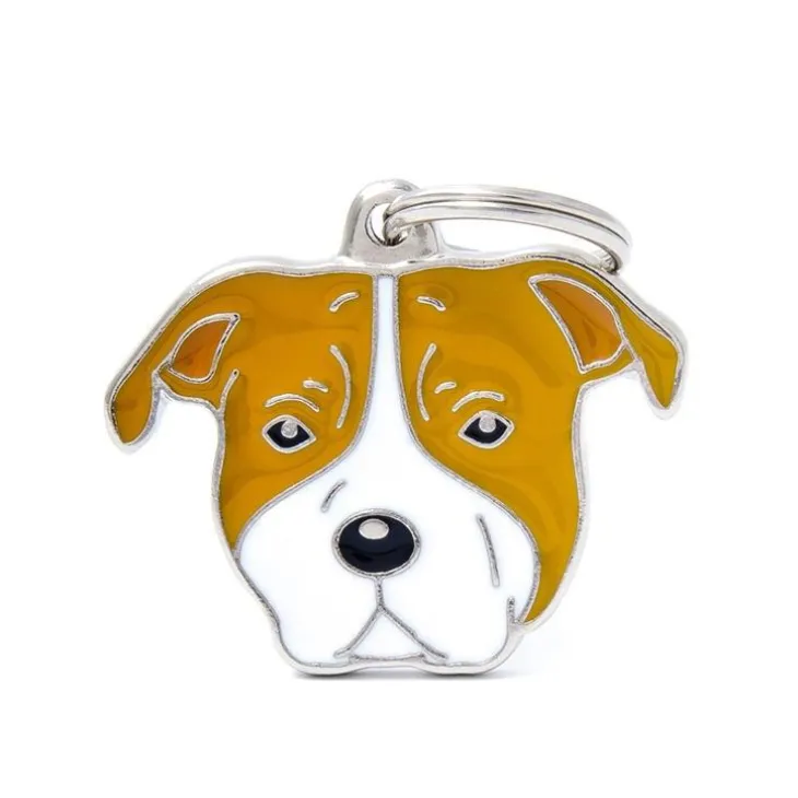 Médaille colors pour amstaff en métal