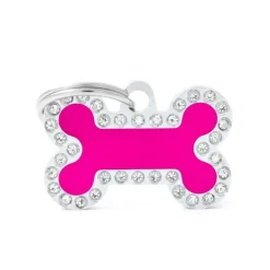 Médaille glam petit os rose