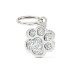 Médaille shine petite patte argentée