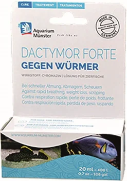 Médicament vermifuge pour aquarium Dewerse Dactymor Forte Vers - 20 ml