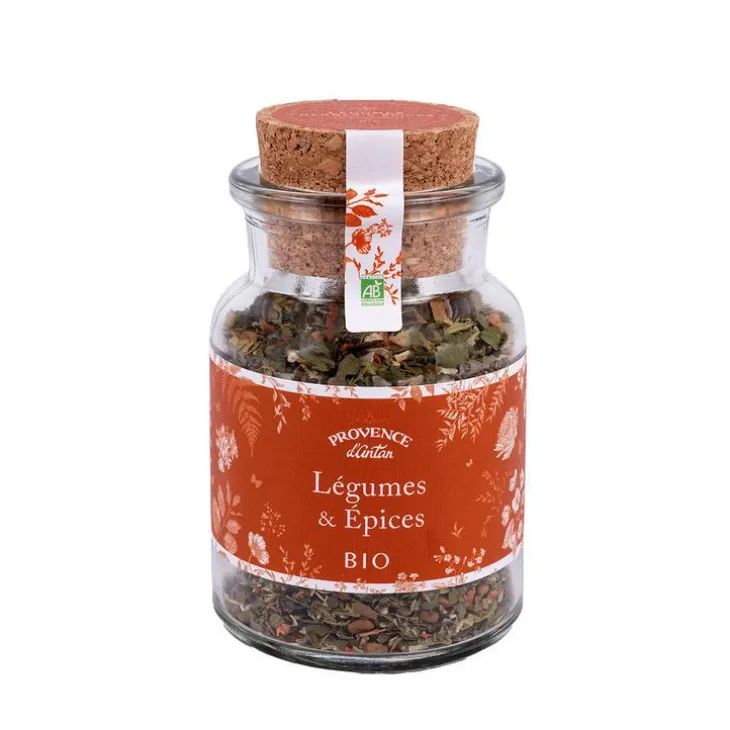 Melange legumes plantes et épices bio en pot Provence d’Antan - 40 g