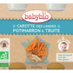 Menu du jour légumes bios et truite Babybio 2 x 200 g