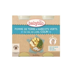 Menu du jour légumes et colin sauvage Babybio 2 x 200 g