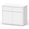 Meuble pour aquarium en bois coloris blanc 2 portes Aquatlantis Sublime Ultra 100 - 100 x 50 x 83 cm