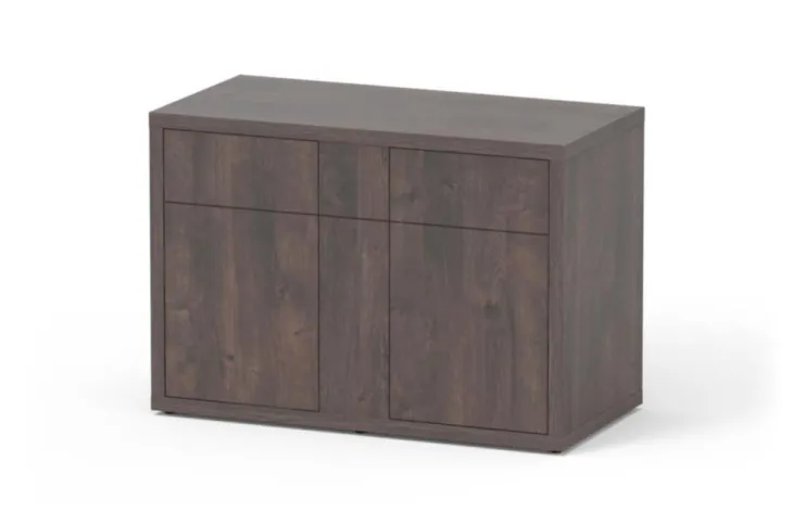 Meuble pour aquarium en bois coloris chêne foncé 2 portes Aquatlantis Sublime Ultra 120 - 120 x 60 x 83 cm