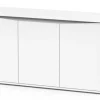 Meuble pour aquarium en bois coloris blanc 3 portes Aquatlantis Volga 450 - 80 x 52,5 x 152,5 cm