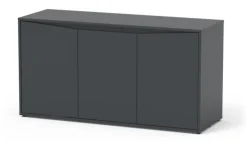 Meuble pour aquarium en bois coloris gris 3 portes Aquatlantis Volga 450 - 80 x 52,5 x 152,5 cm