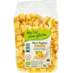 Mezzi rigatoni aux multi-céréales bio en sachet de 500 g