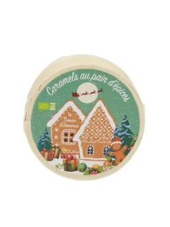 Mini boite bois caramel pain d'épices bio Maison Armorine - 40 g