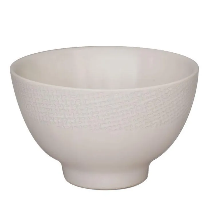 Mini bol Vesuvio coloris blanc en grès - Ø 9,5 cm