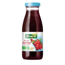 Mini bouteille cranberry bio Vitamont - 25 cl