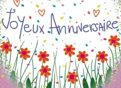 Mini carte "Joyeux anniversaire" - Éditions Titi Pinson - 9x6 cm