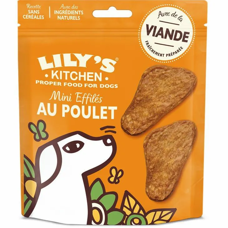 Mini effilés au poulet friandise pour chien Lily’s Kitchen - 70 g