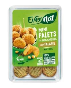 Mini palets aux pois chiches bio Evernat façon falafel - 150 g