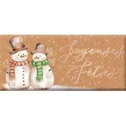 Mini tablette de chocolat au lait  « Joyeuses Fêtes » Art Grafik