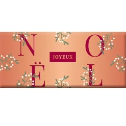 Mini tablette de chocolat au lait  « Joyeux Noël » Art Grafik
