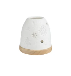 Mini-igloo lumineux en verre à motifs flocons Bernard Grange