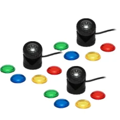 Mini-spots pour bassin LED, spéciale subaquatique, AQUA NOVA BASSIN - modèle NPL1, lot de 3