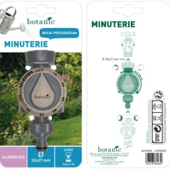 Minuterie d'arrosage 1 voie filetage 20 x 27 mm