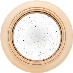 Miroir en bois et verre Convex Gold - Ø 33 cm