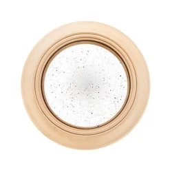 Miroir en bois et verre Convex Gold - Ø 27 cm