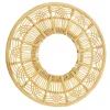 Miroir rond en rotin à arabesques - Ø 60 cm
