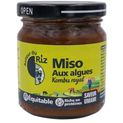 Miso algues pasteurisé Kombu royal bio La compagnie du riz - 200 g