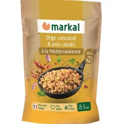 Mix à la méditerranéenne orge concassé et pois cassés bio Markal - 350 g