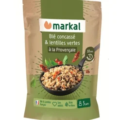 Mix à la provençale blé concassé et lentilles vertes bio Markal - 350 g