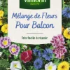 Mélange de fleurs pour balcon Vilmorin - graines à semer pour 4 m² de surface