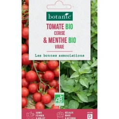 Mélange de graine de tomate cerise bio et de menthe vraie bio botanic® - graines à semer