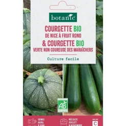 Mélange de graines de courgette bio Nice et de courgette verte botanic® - graines à semer