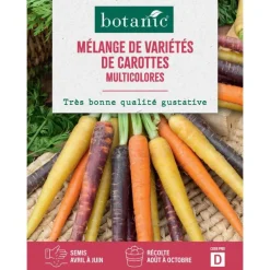 Mélange de graines variétés de carottes botanic® - graines à semer