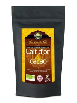 Mélange lait d'or au cacao bio équitable Ethnoscience - 100 g
