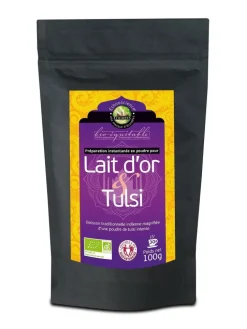 Mélange lait d'or au Tulsi bio équitable Ethnoscience - 100 g