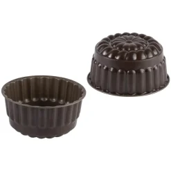 Moule à diplomate ou bavarois antiadhérent en métal - Ø 19 x H 9 cm