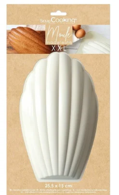 Moule à madeleine XXL en silicone antiadhésif - 30 x 20 cm