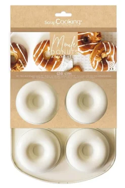 Moule pour 6 donuts en silicone antiadhésif - 32,1 x 20,5 cm