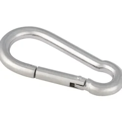 Mousqueton en inox 8 x 4 cm