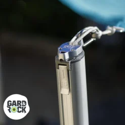 Mousqueton pour hamac, voile d'ombrage ou cordage Ø8mm coloris gris en inox Gard&Rock - 8x4x0.8cm