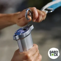 Mousqueton pour hamac, voile d'ombrage ou cordage Ø8mm coloris gris en inox Gard&Rock - 8x4x0.8cm