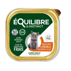 Mousse pour chaton à la volaille et aux carottes Équilibre & Instinct - 85 g