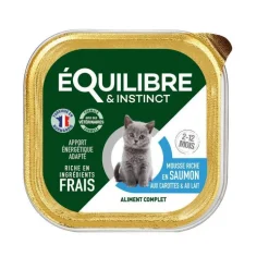 Mousse pour chaton à la volaille et aux carottes Équilibre & Instinct - 85 g