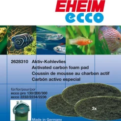 Mousses à charbon actif pour filtre EHEIM Ecco Pro - lot de 3