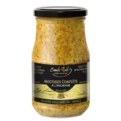 Moutarde à l'ancienne bio en pot de 350 g
