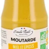Moutarde au miel et aux épices bio en pot de 200 g