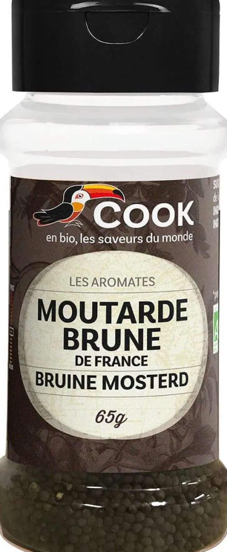Moutarde brune bio Cook - 65 g