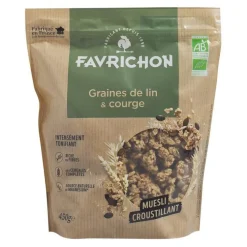 Muesli Croustillant au Lin et Graines de Courges - 450 gr