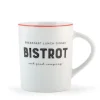 Mug Bistrot coloris blanc en porcelaine - 32 cl