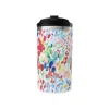Mug isotherme en inox recyclé coloris multicolore motifs printaniers Qwetch Arty Travel - 350 ml